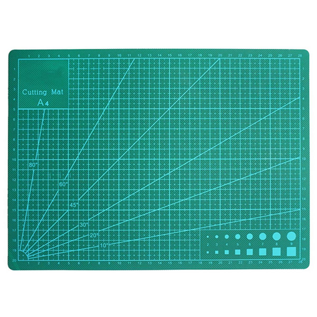 A4 PVC Self Healing Rotary Cutting Mat Craft Quilting Grid Lines Printed Board Green Patchwork Tools DIY Craft Cutting Mat Board