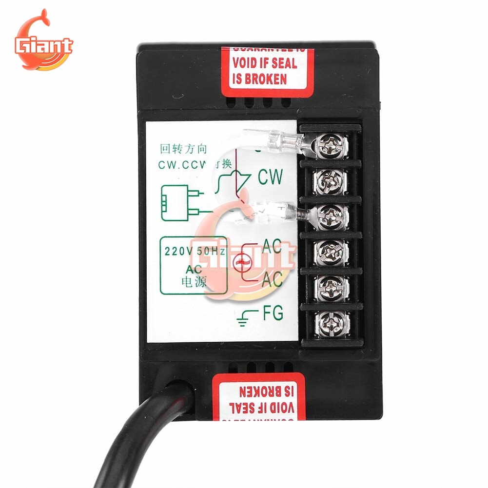 AC 220V 400W Motor Speed Pinpoint Regulator Controller Forward & Backward 50/60hz Speed Reducer Motor Speed Control 6 Pin