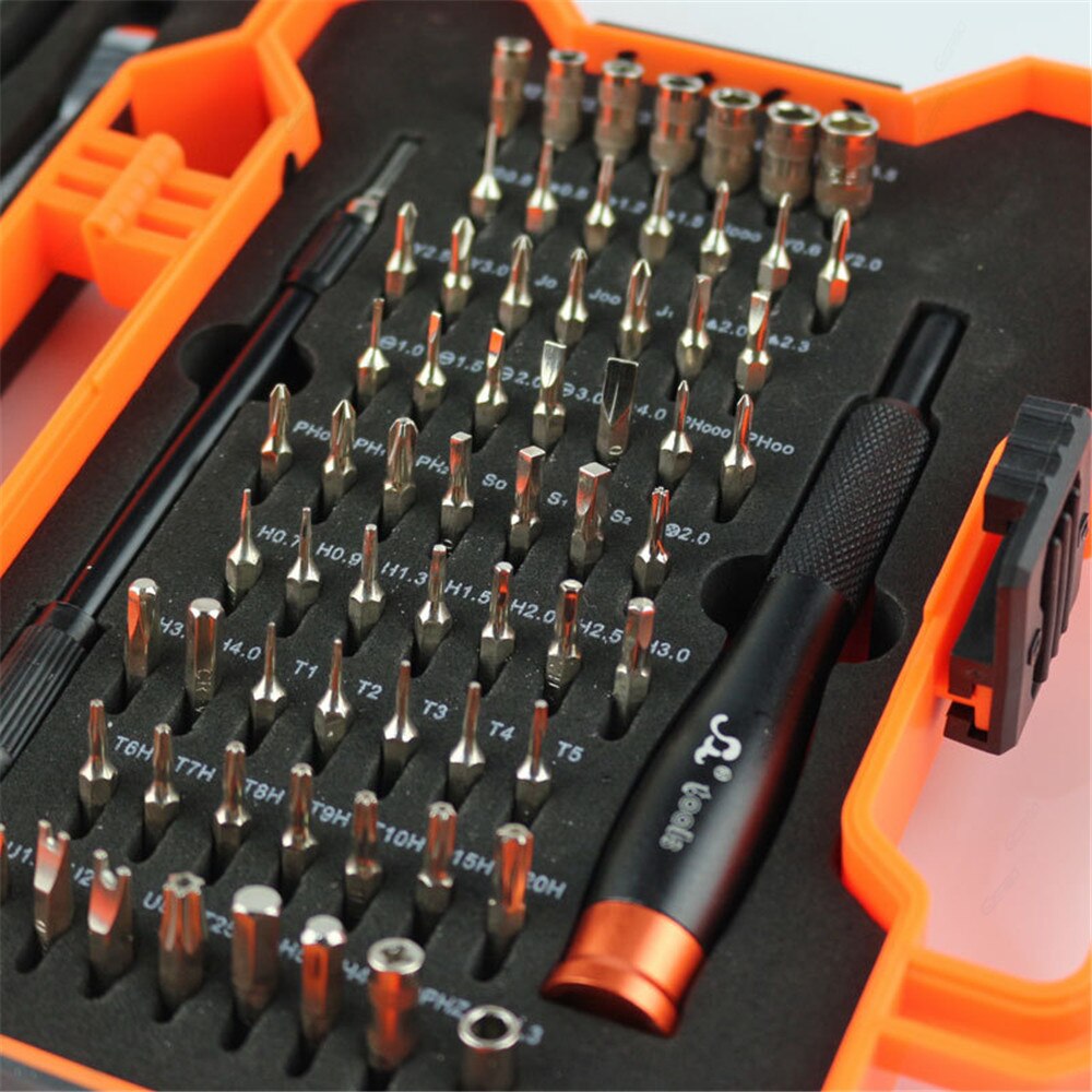Juego de destornilladores electrónicos profesionales 75 en 1, Kit de herramientas de reparación con alicates de tijeras para iPad Smartphone, reparación de tabletas por ordenador