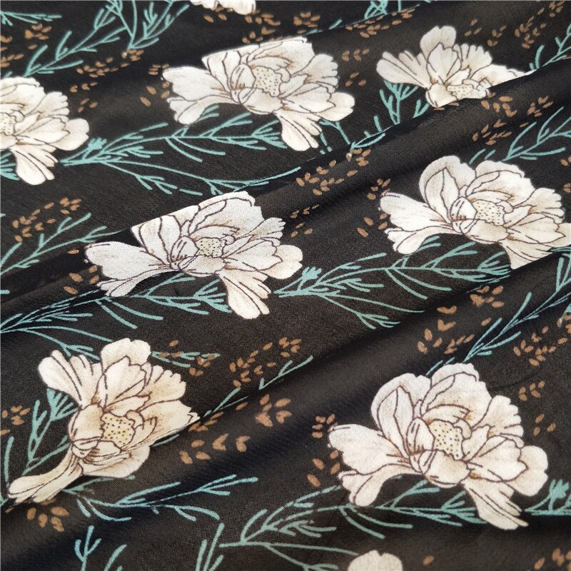 Chiffon mooie hawaii jurk materiaal chiffon stof diy stof chiffon textiel 1 yard