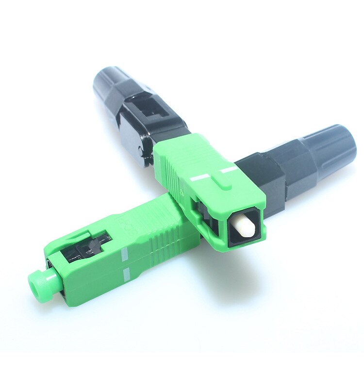 50/100Pcs FTTH Embedded Fiber Optic Fast Connector SC APC/UPC Single Mode Fiber Optic Connector