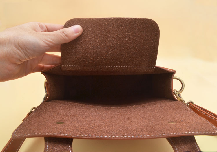 DIY leather craft sewing pattern women shoulder bag PVC template set