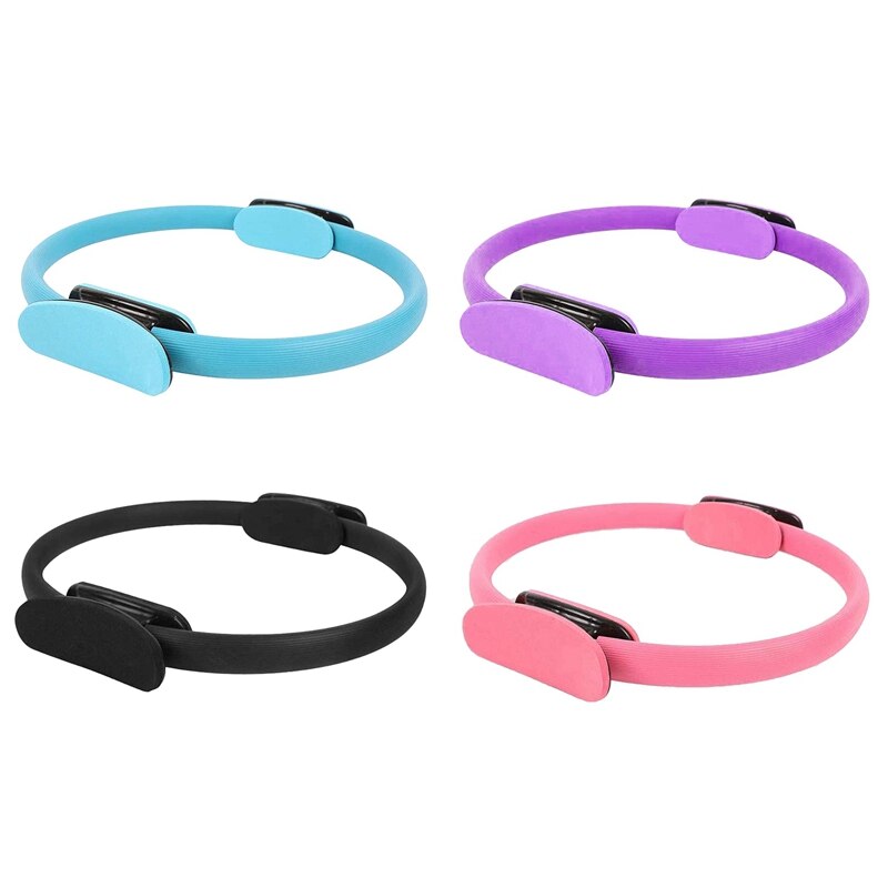 Pilates ring fitness ic pilates sirkel hjemme gym dress toning lår abs og ben for kroppsfarging og yoga trening, rosa