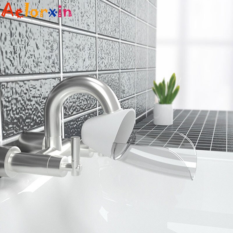 Extensor de grifo para lavado de manos de bebé, accesorios de conector de filtro de grifo de fregadero de guía para niños, Ahorrador de agua para Baño
