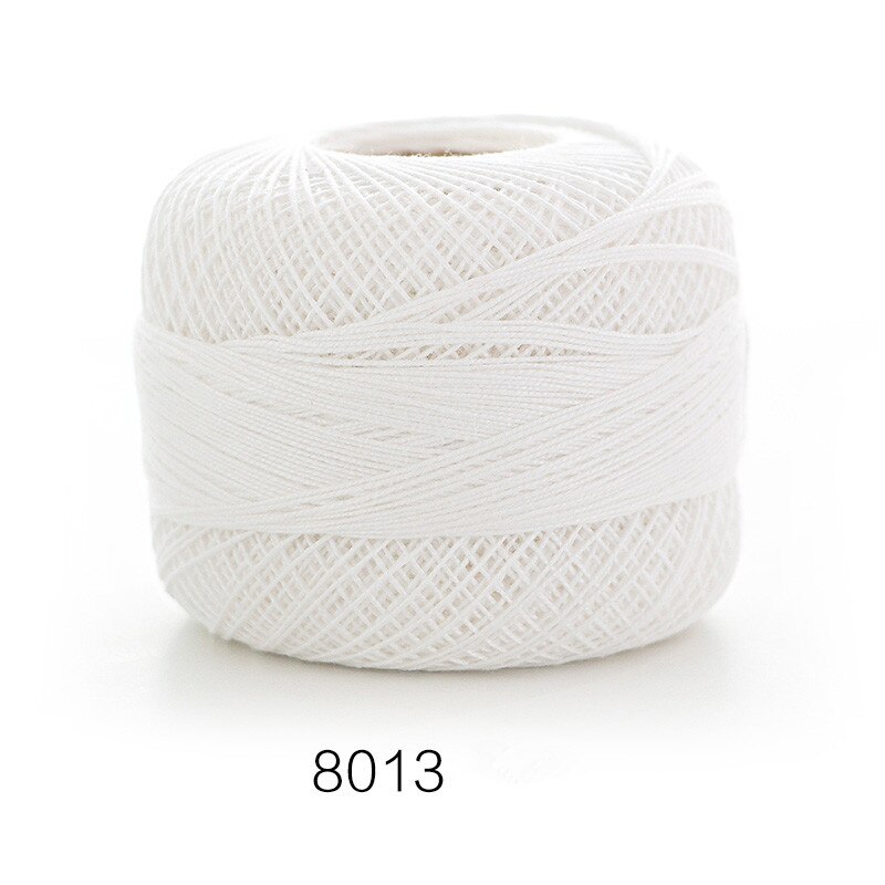 100%  bomuld 50g/ stk 0.8mm blonde hæklegarn  by 1.5mm hæklenåle, håndstrikket babysilke tyndt garn til strik: 8013