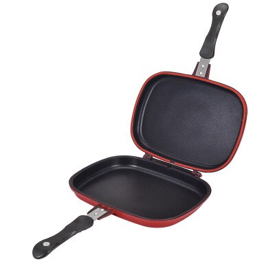 32Cm/28Cm Koekenpan Non-stick Dubbelzijdig Barbecue Koken Tool Stabiel Duurzaam En Betrouwbaar kookgerei Geschikt Voor Thuis Outdoor: 28CM No LOGO