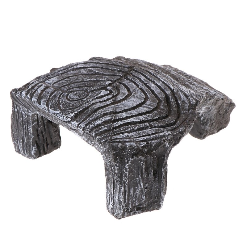 Unique Resin Turtle Amphibians Tortoise Basking Reptile Platform Tank Aquatic Water Rock Ladder Basking Island Climb: Default Title