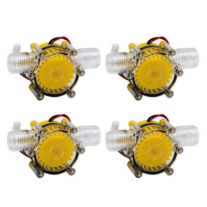 4X 10W Water Flow Pump Mini Hydro Generator Turbine Flow Hydraulic Conversion 12V: Default Title