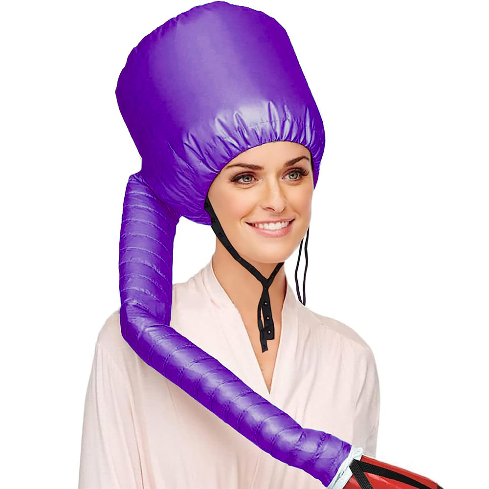 1 pièces sèche-cheveux capot capot sèche-cheveux fixation avec mentonnière et tuyau étendu accessoire réglable capot chapeau sèche-cheveux outil: MULTI