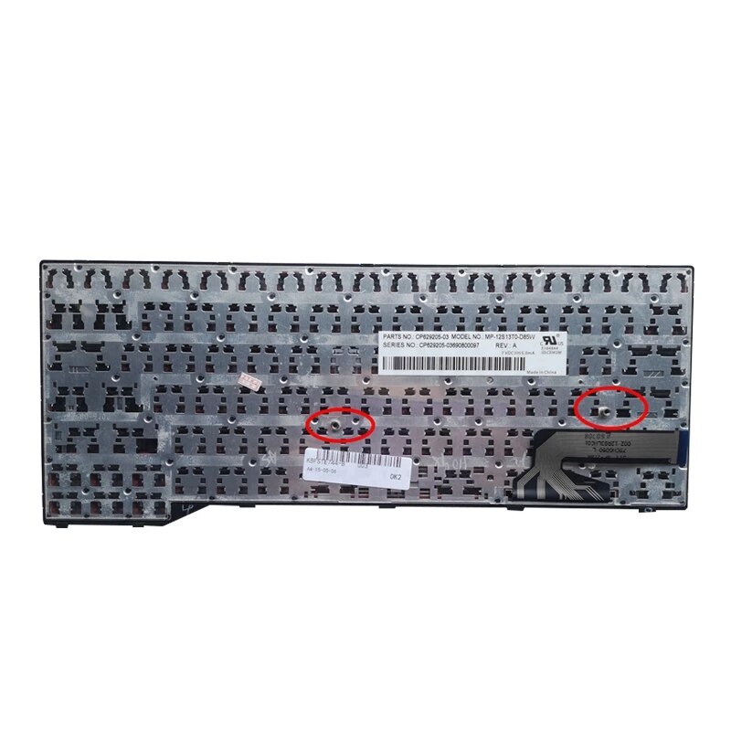 Teclado ruso sin retroiluminación para ordenador portátil Fujitsu Lifebook E733 E734 E743 E744