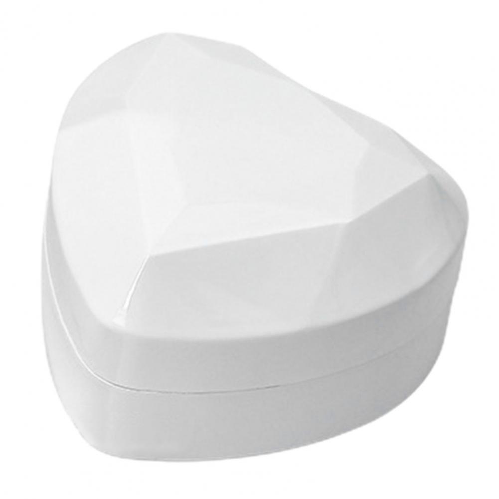 Ringbox in Herzform mit LED-Licht, Taschenformat, tragbarer Ring-Schmucketui für Vorschläge, Verlobung, Hochzeit, Verpackung, Showboxen: green