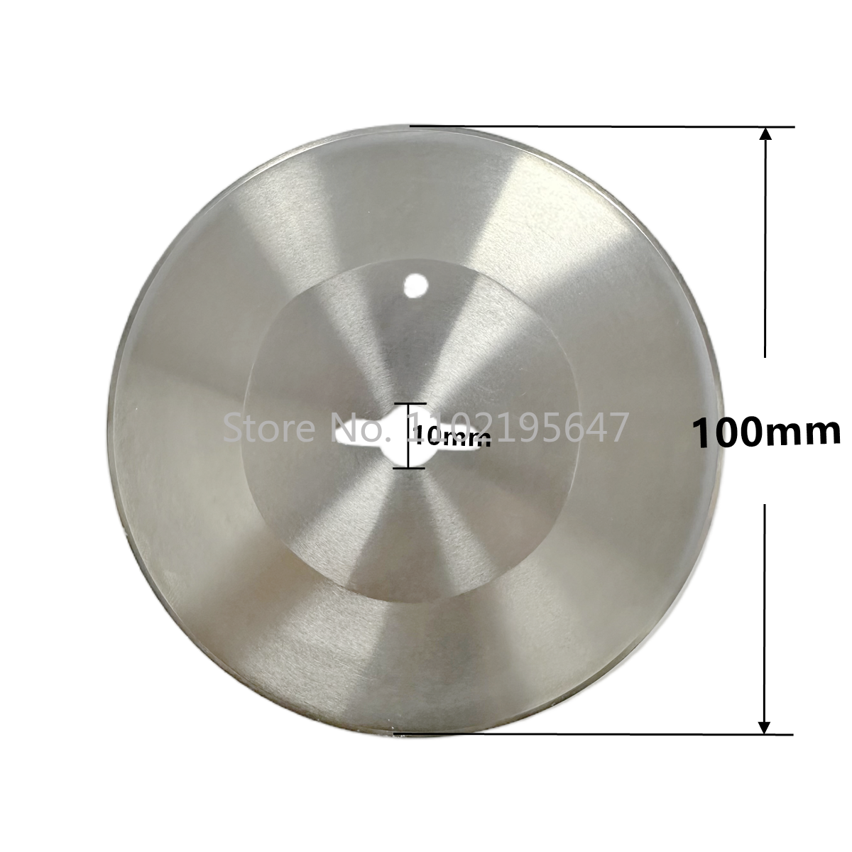 Shawarma Rundklinge, Durchmesser 100 mm, für Kebab-Schneider, Döner, Kebab-Zahmmesser, Edelstahl, See 10 mm, HRC56-58: 35mm