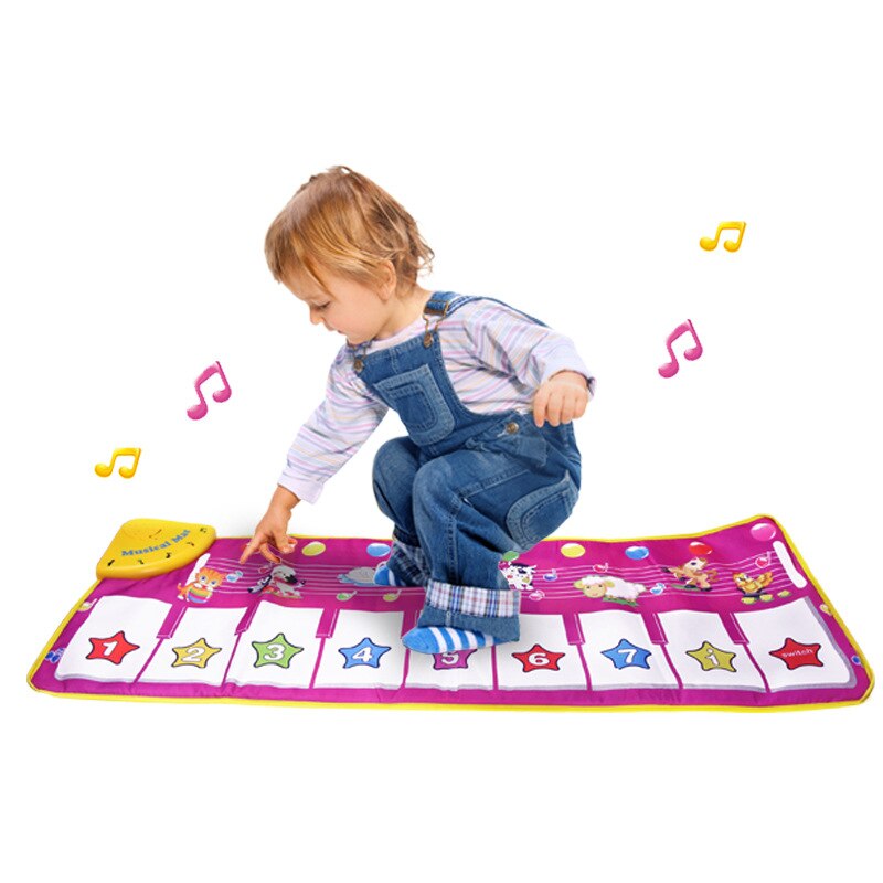 Musical Mat with Animal Voice Baby Piano Playing Carpet Music Game Instrument Toys Early Educational for Children Climbing Mat