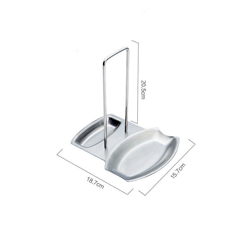 Rostfritt stål kastrull lock lock rack stativ soppa sked rack skedhållare kök matlagning förråd arrangör köketillbehör