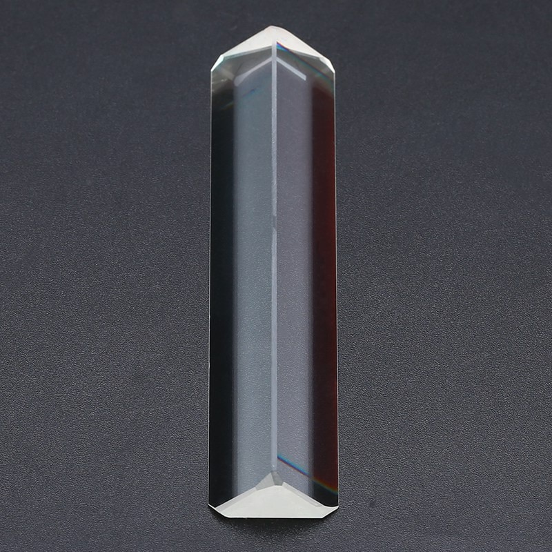 Trekantet prisme optisk glas tredobbelt fysik refraktor undervisning lysspektrum pædagogisk undervisningsværktøj glas