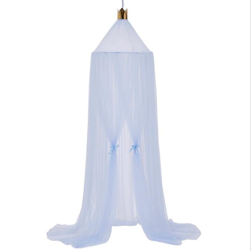 Di nuovo modo Del bambino Retine E Zanzariere Principessa cupola Letto A Baldacchino per Bambini Biancheria Da Letto Rotondo Del Merletto di Zanzara Netto per Il bambino Che Dorme 7 colori