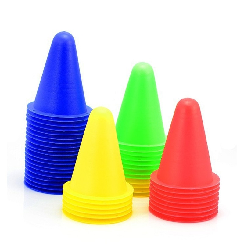20Pcs Agility Maker Kegels Voor Slalom Rolschaatsen Training Verkeer Kegel Sport Flash Wiel Accessoires # Een