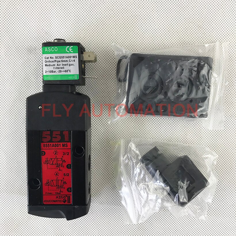 EF8551A001 8551A001 ASCO 8551 series 1/4" Aluminum Body Direct Acting Explosion Proof Solenoid Valve