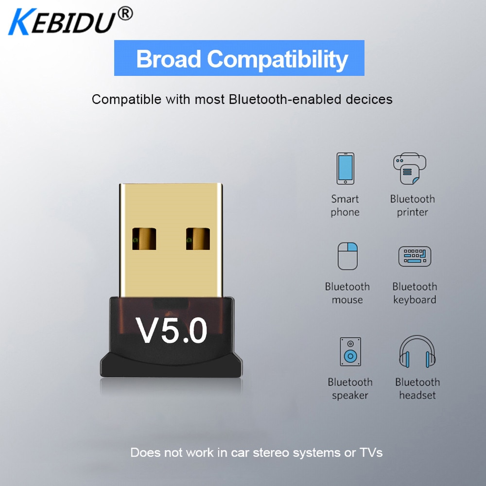 Mini Bt 5.0 Adapter Usb Dongle Draadloze Usb Bluetooth Zender 5.0 Muziek Ontvanger Bluetooth Adapter Voor Computer Pc