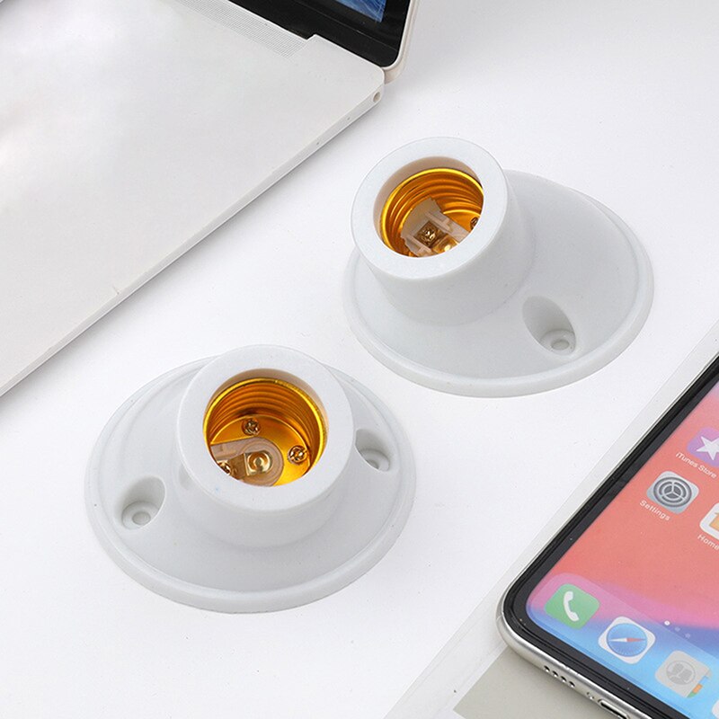 3PCS/lot Inclined flat lamp holder E27 Lamp Holder Light Bulb Socket Holder Adapter