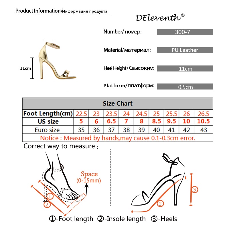 Sandálias femininas de salto alto aberto, dourado,... – Vicedeal