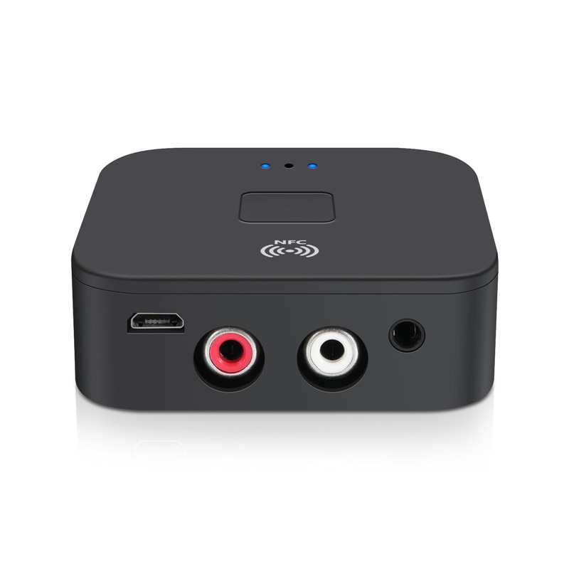 NFC Auto AUX Bluetooth 5,0 Auto Bausatz RCA Empfänger 3,5mm Jack Bluetooth Auto-freisprecheinrichtung A2DP Stereo Audio- kabellos Adapter Auto AUF