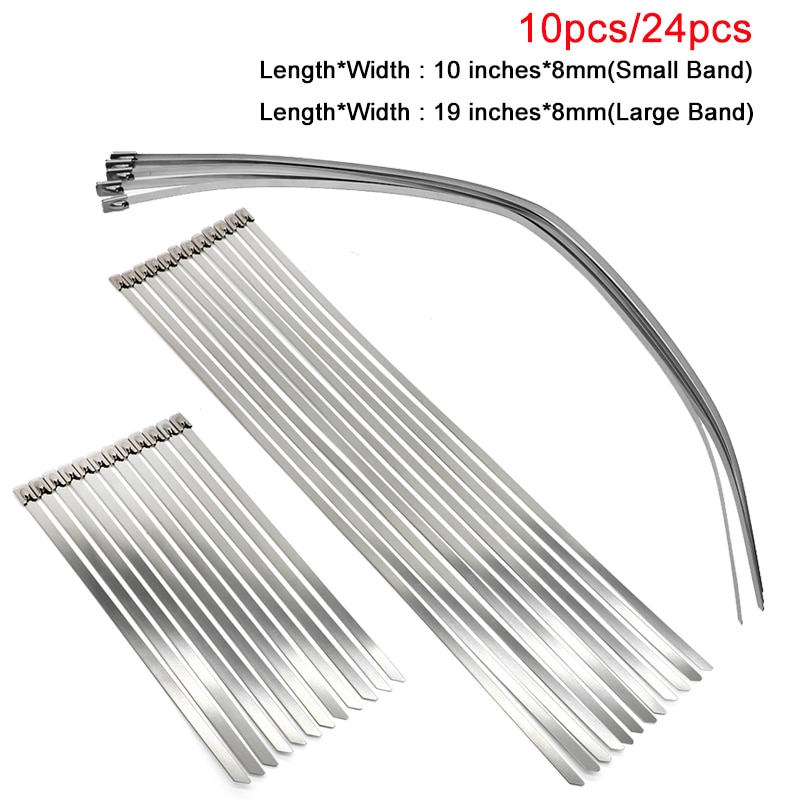 10/24 sztuk ATV samochodowego ze stali nierdzewnej CV pół wału nie myli opaska zaciskowa klamra małe duże opaski