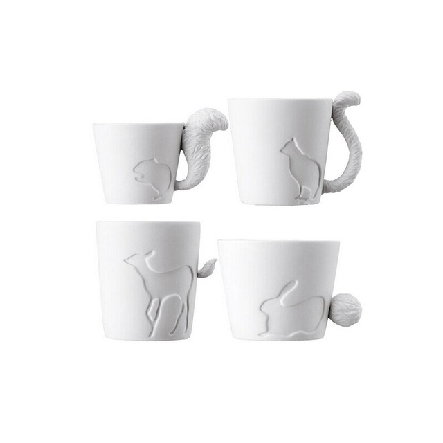 Kinto bougie authentique du japon | Tasses en forme d'animal, en céramique os, tasses de café en porcelaine Pot de plante