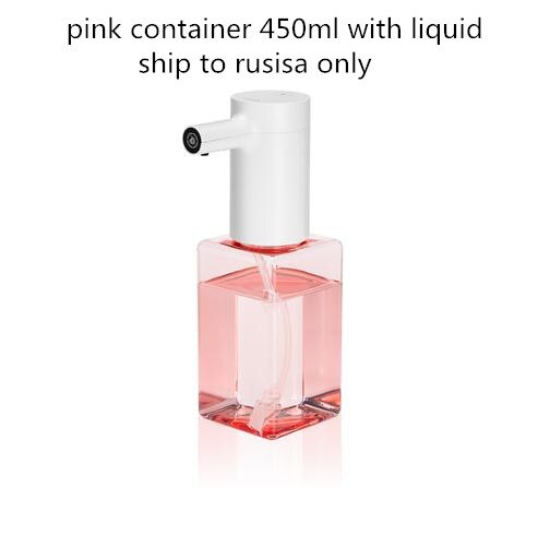 Xiaomi Eco-System Brand Lebath Auto Induction Foam Soap Dispenser Hand Washer 1500mah Battery Charge 450/250ML Capacity PK MiniJ: liquid pink 450ml