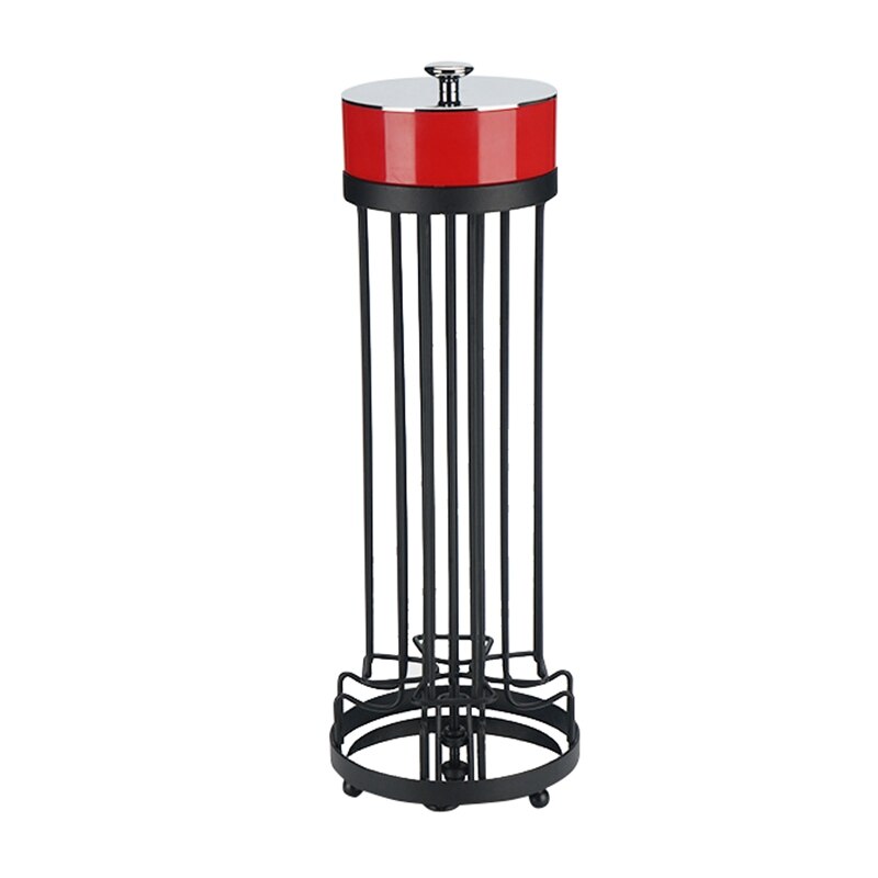 Coffee Capsule Pod Rack Holder Carousel with Sugar Box Holds 40 for Nespresso Line Capsules, Spin 360 Degree: Default Title