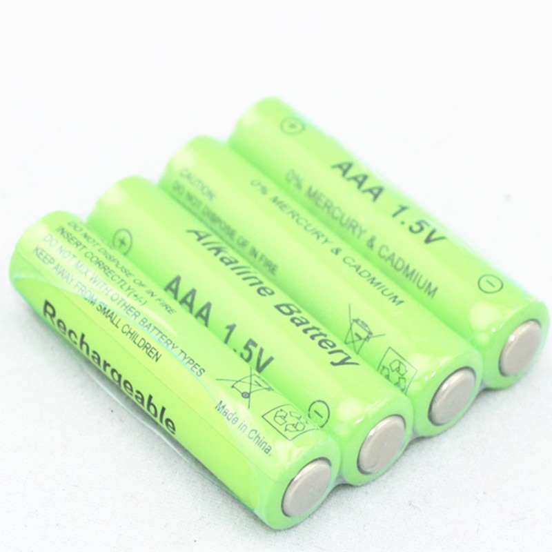 4 stuks/partij 1.5v 3000 mah aa-batterij alkaline oplaadbare batterij 2100 mah 1.5v aaa-batterij voor zaklamp oplaadbare batterij