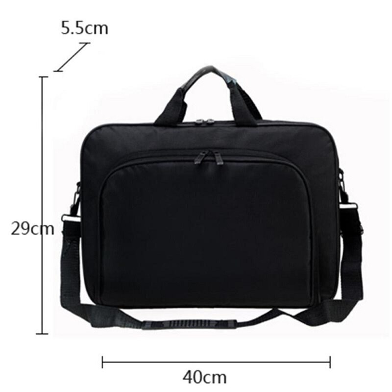 Water Proof Simple Briefcases Nylon Computer Bag Portable Handbags Zipper Messenger Bags For Laptop