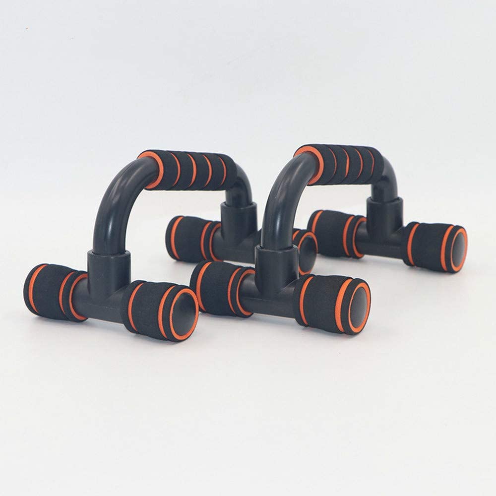 Fitness Equipment I-Shaped Push-Ups Arm Chest Training Men and Women Vest Training chest training bar body building: Orange
