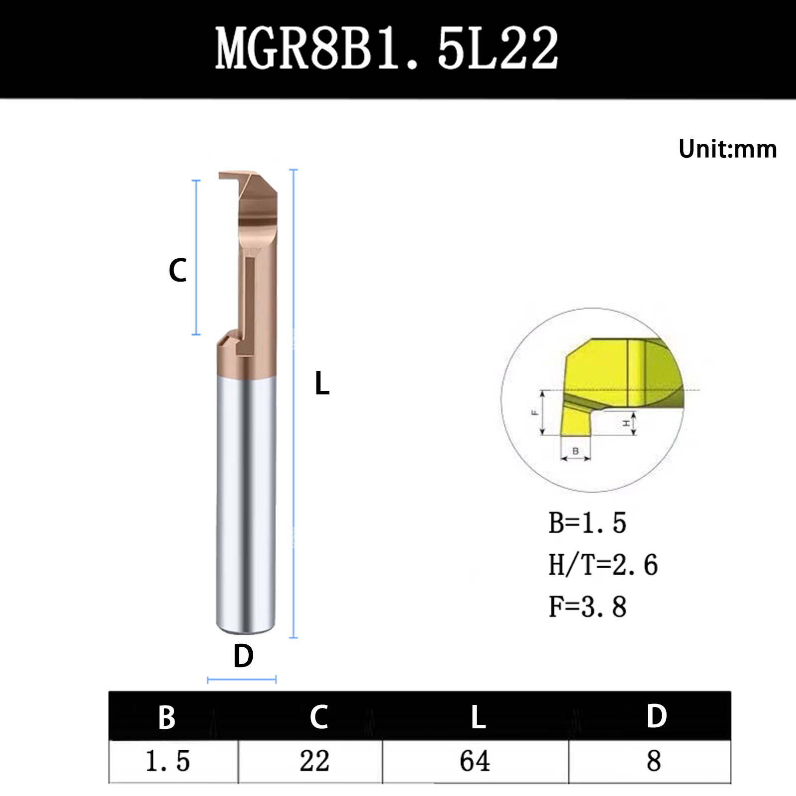 Volframstållegering liten borrfräs hanterare 4 mgr 5 mgr 6 8 1mm 1.5mm spårkniv 2mm liten diameter bearbetningscentrumverktyg: 32mm