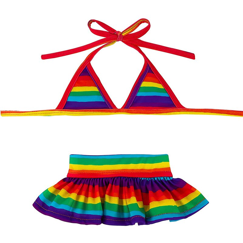Maillot de bain d&#39;été pour chien, 2 pièces, mignon, Bikini, chiot, chiot, chat, vêtements de plage pour animaux de compagnie, pour petits chiens, vêtements d&#39;été: M / multicolor