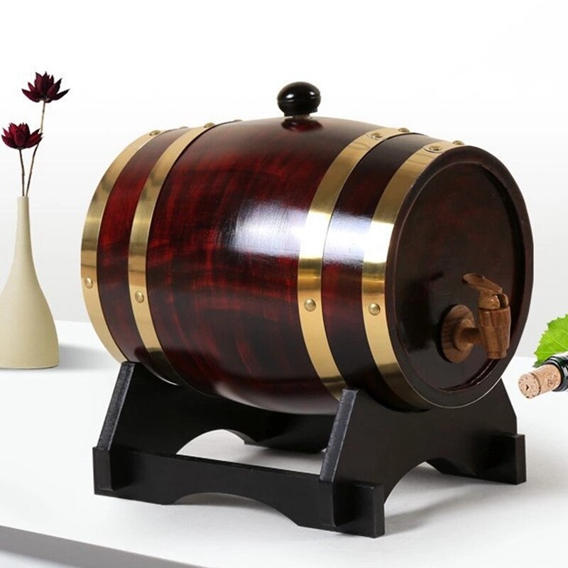 Dispensador de barril de whisky de 1,5l, decantador de barril de whisky casero para bebidas alcohólicas, cerveza y licor