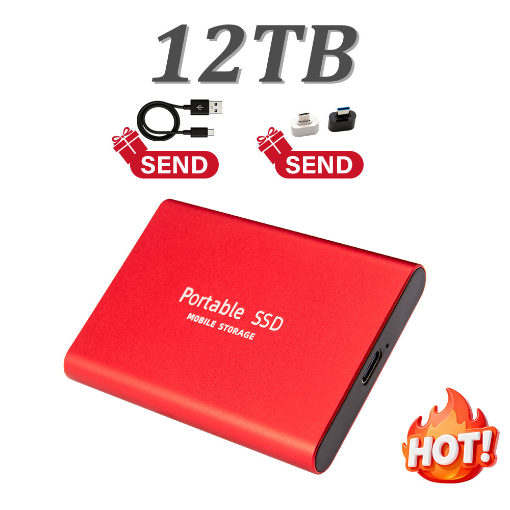 USB 3.1 portable solid-state drive 1TB external portable hard drive 2TBSSD 4TB high solid-state storage, suitable for la: Champagne