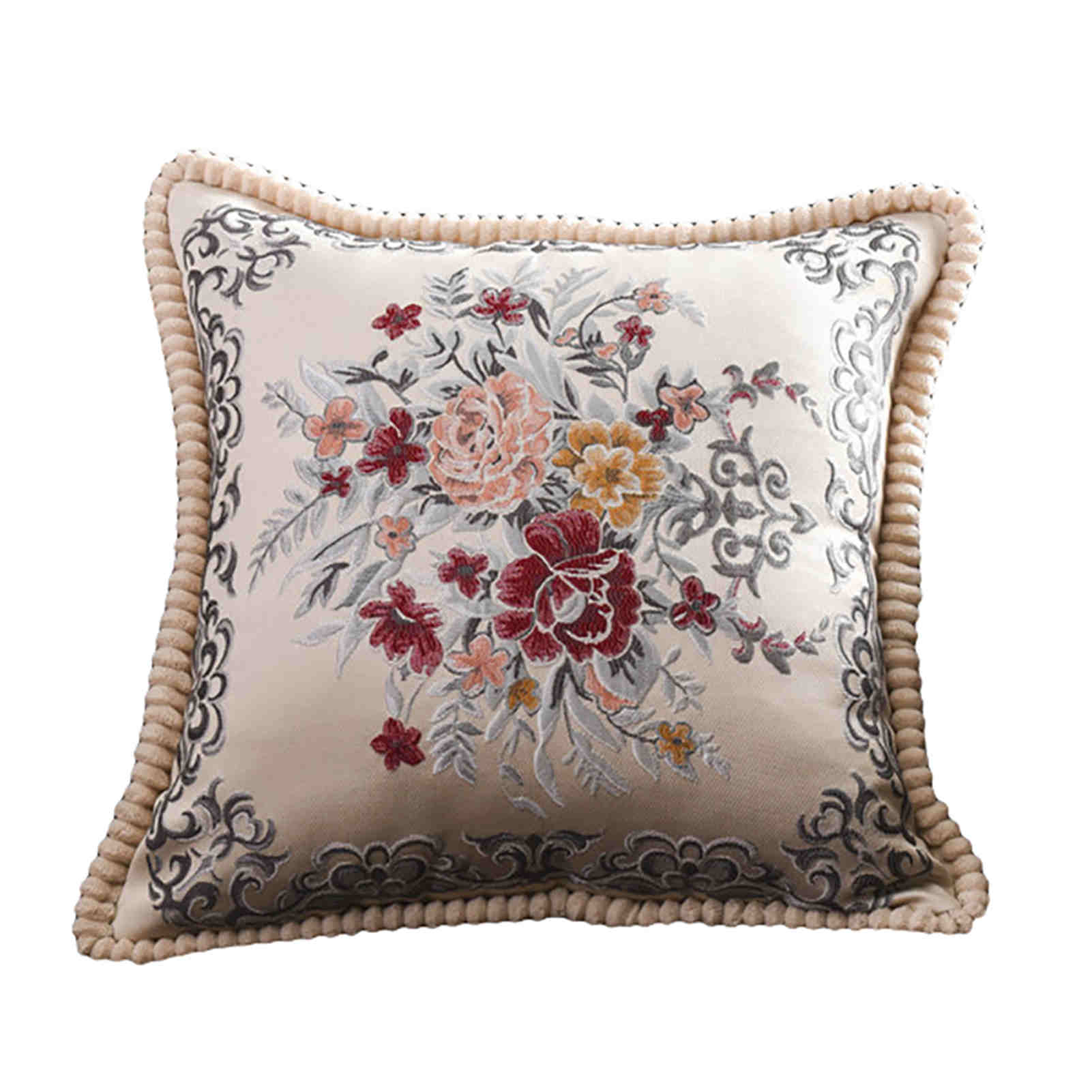 Jeter taie d'oreiller 60*60 dentelle brodé carré taies d'oreiller oreillers décoratifs canapé-lit oreiller housse de coussin jeter taie d'oreiller s