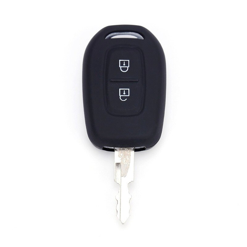 Silicone Rubber Car Key Case Shell for Renault Duster Dacia Scenic Master Megane Fob 2 Button Remote Key Cover
