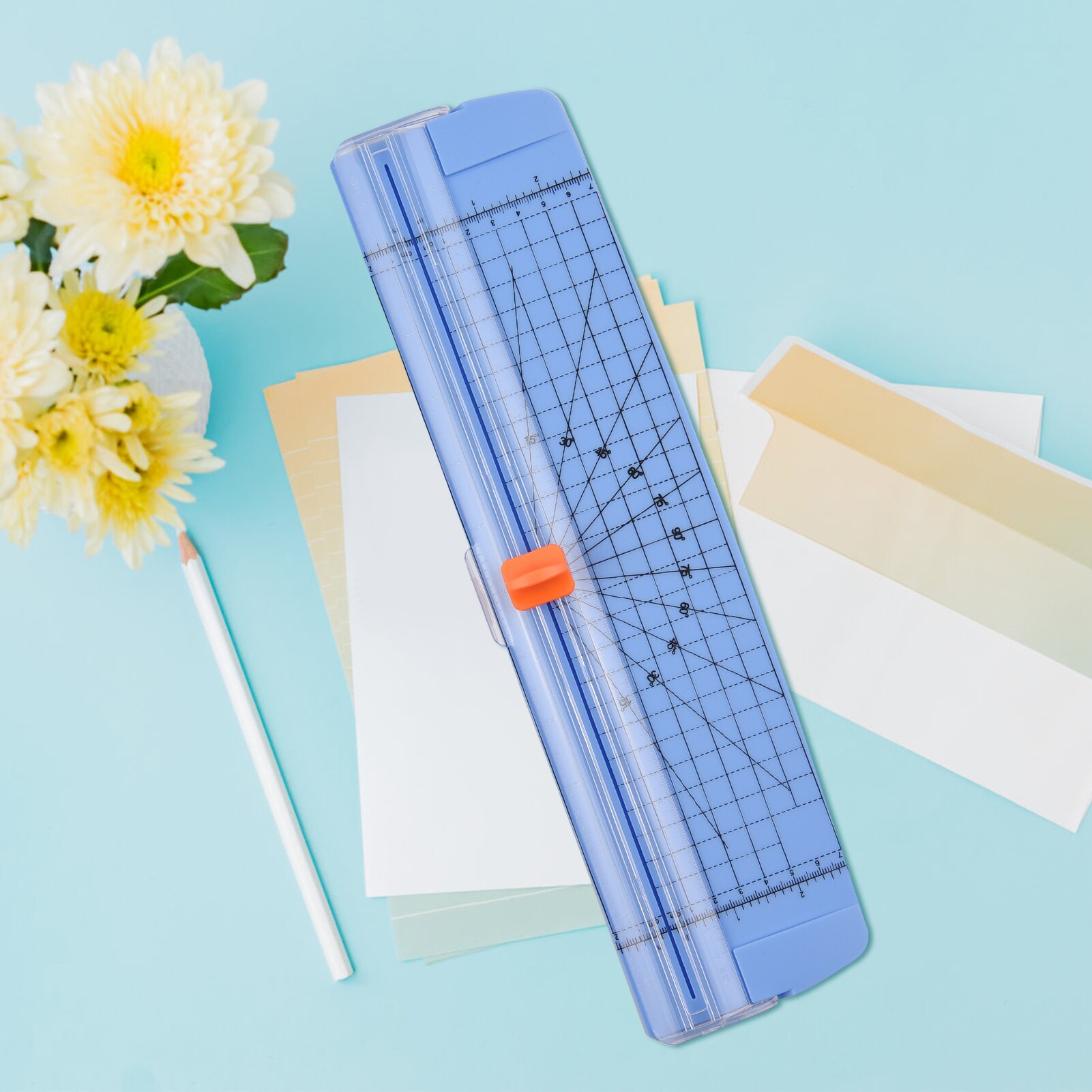 Aibecy Portable Paper Trimmer A4 Size Paper Cutter Cutting Machine 12 Inch Cutting Width for Craft Paper Photo Laminated Paper