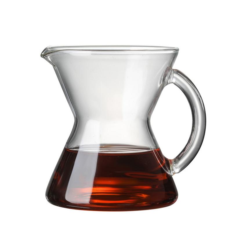 Single Serving Coffee Glass Mini Hand Punching Pot Cute Pot Glass Coffee Pot Hanging Ear Hand Punching Pot: Default Title