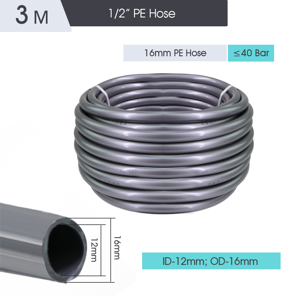 OD-16mm PE Hose Irrigation Connector Watering Tubing Joints Garden Drip System Fittings Tee Straight Elbow Pipe Repair Adaptee: Blue