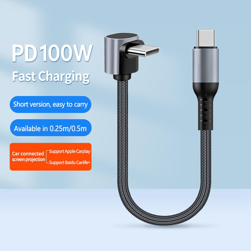 Cablu de încărcare rapidă tip c la tip c/lightning pentru iphone 15/16 și mai mult și cablu de încărcare pentru smartphone carplay/carlife