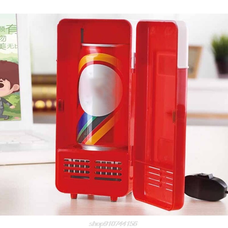 Portable Mini 780ml Fridge USB Powered Car Drink Cooler Home Desktop Boat Travel Cosmetic Fridge Multipurpose A10 21