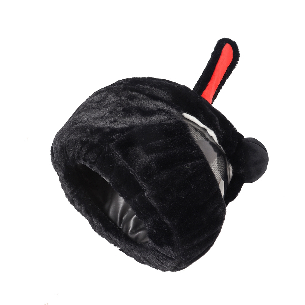 Helm Bescherming Hoofddeksels Hoes Cartoon Pluizig Pluche Set Voor Motorfiets Full-Face Beschermhoes Motorfiets Veiligheid Trendy