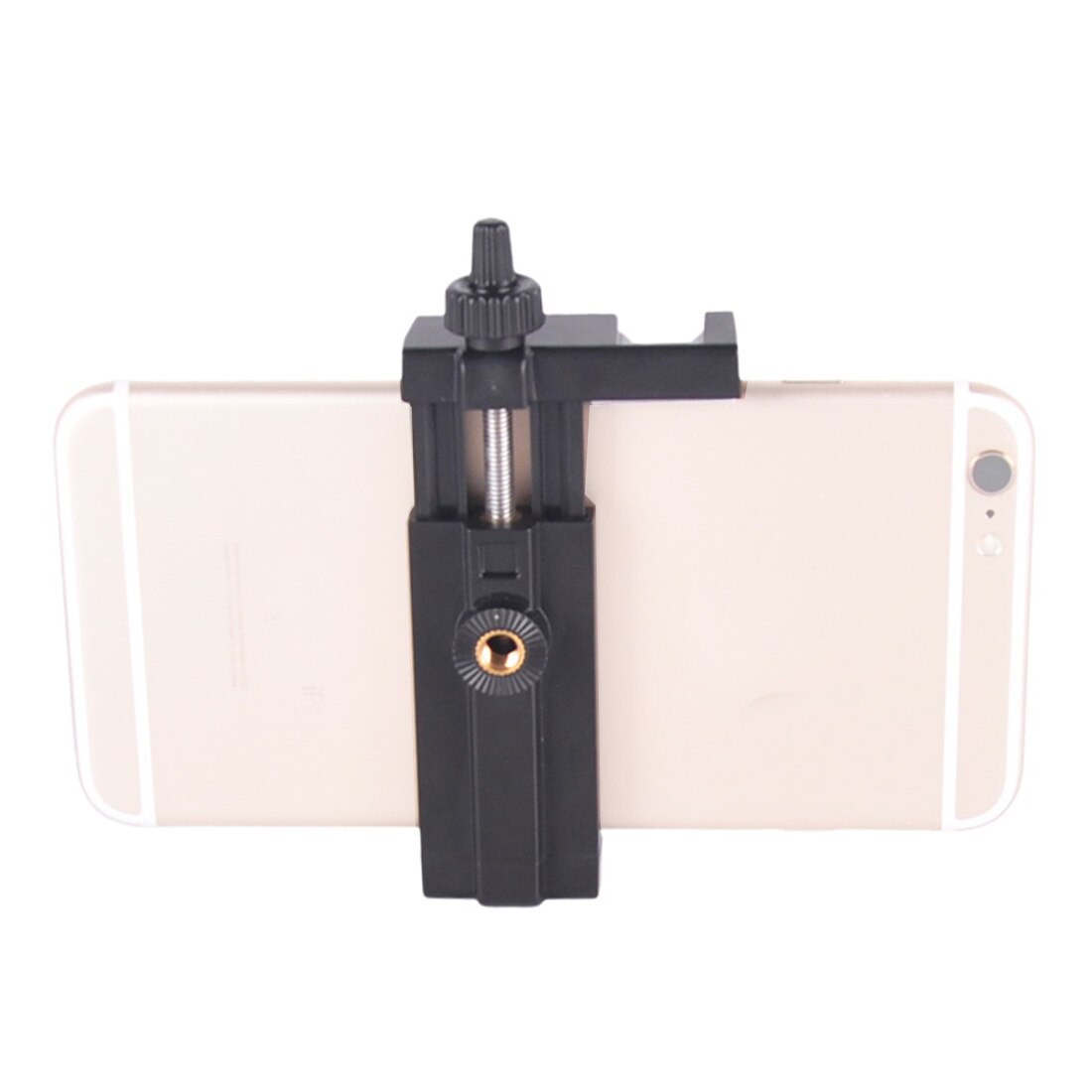 Portable Mobile Clip Phone Holder Clamp with Cold Shoe 1/4'' Screw Tripod Mount for 58-100mm 2.3-4inch Smartphone Bracket