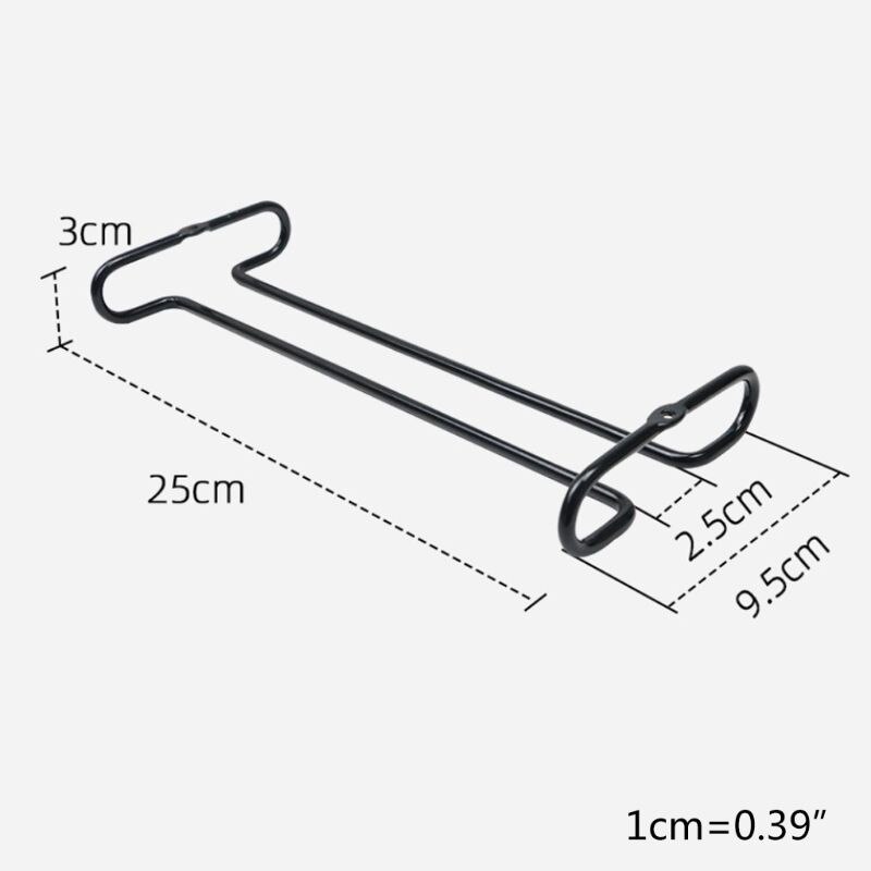 Mensola rovesciata con supporto per bicchiere da vino sospeso a fila singola sotto montata