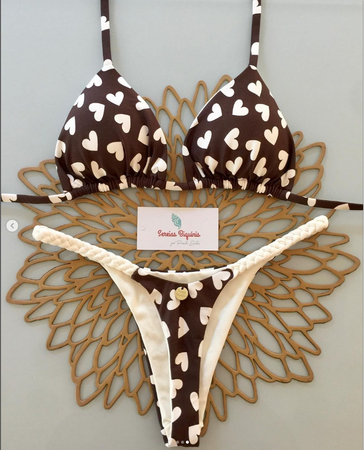 Maillot de bain brésilien sexy pour femmes, bikini de plage, ,: L / Marron