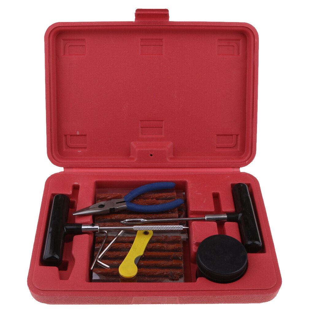 Heavy Duty Tire Repair Kit 43Pc for Car Bike Motorcycle Trailer RV ATV Jeep