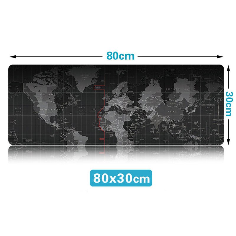 Extra Large Mouse Pad World Map Gaming Mouse Pad Anti-slip Mouse Mat With Locking Edge: 1